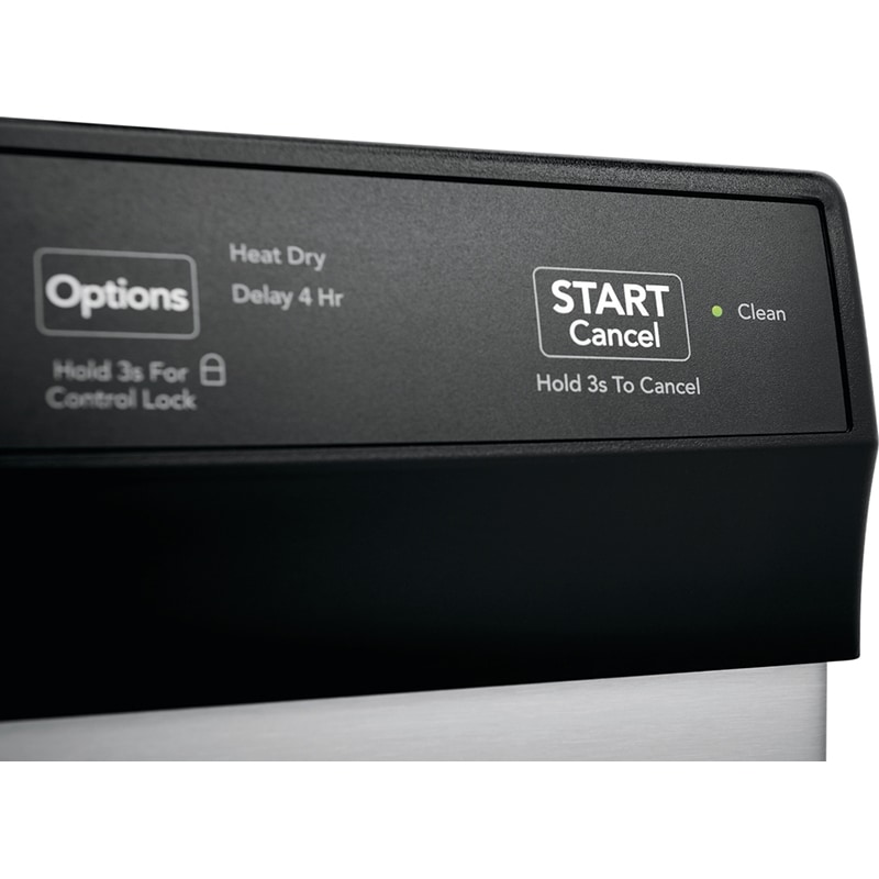 Frigidaire 24 in. Front Control Dishwasher with 55 dBa Sound Level & Pocket - Stainless Steel, Stainless Steel, hires