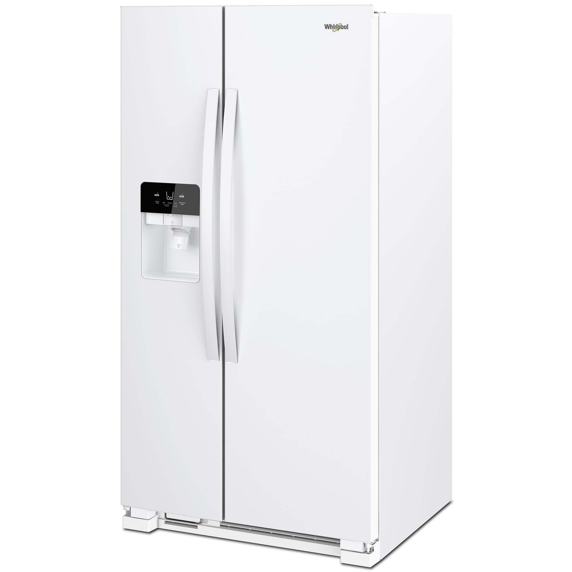 Whirlpool 33 in. 21.4 cu. ft. Side by Side Refrigerator with Ice & Water Dispenser - White, White, hires