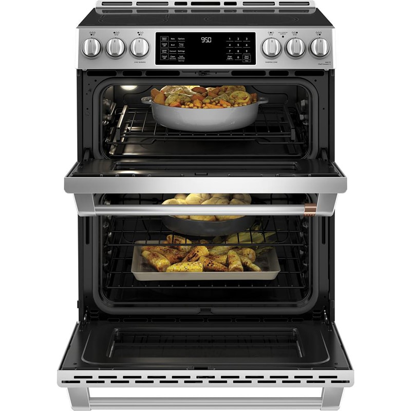 Cafe 30" SlideIn Electric Range with 5 Smoothtop Burners, 6.7 Cu. Ft