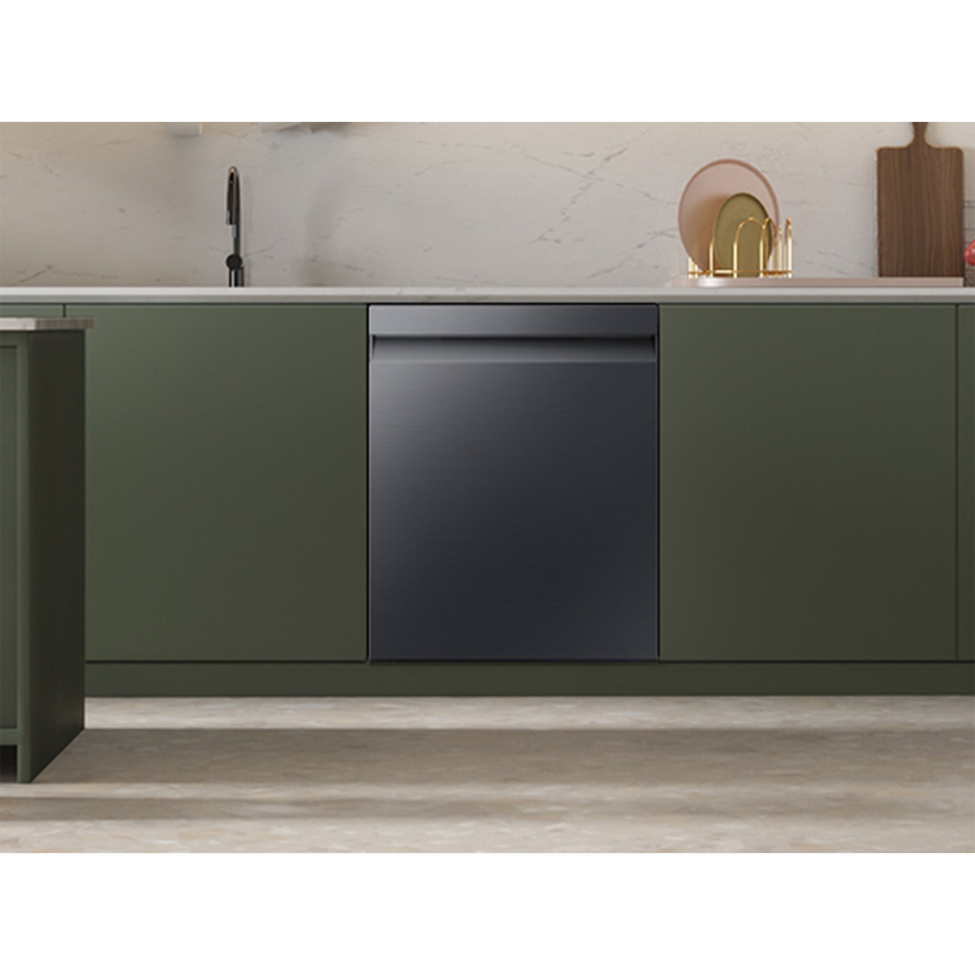 Samsung Bespoke 24 in. Top Control Smart Dishwasher with 46 dBa Sound Level, 3rd-Rack, AutoRelease & Pocket - Matte Black, , hires