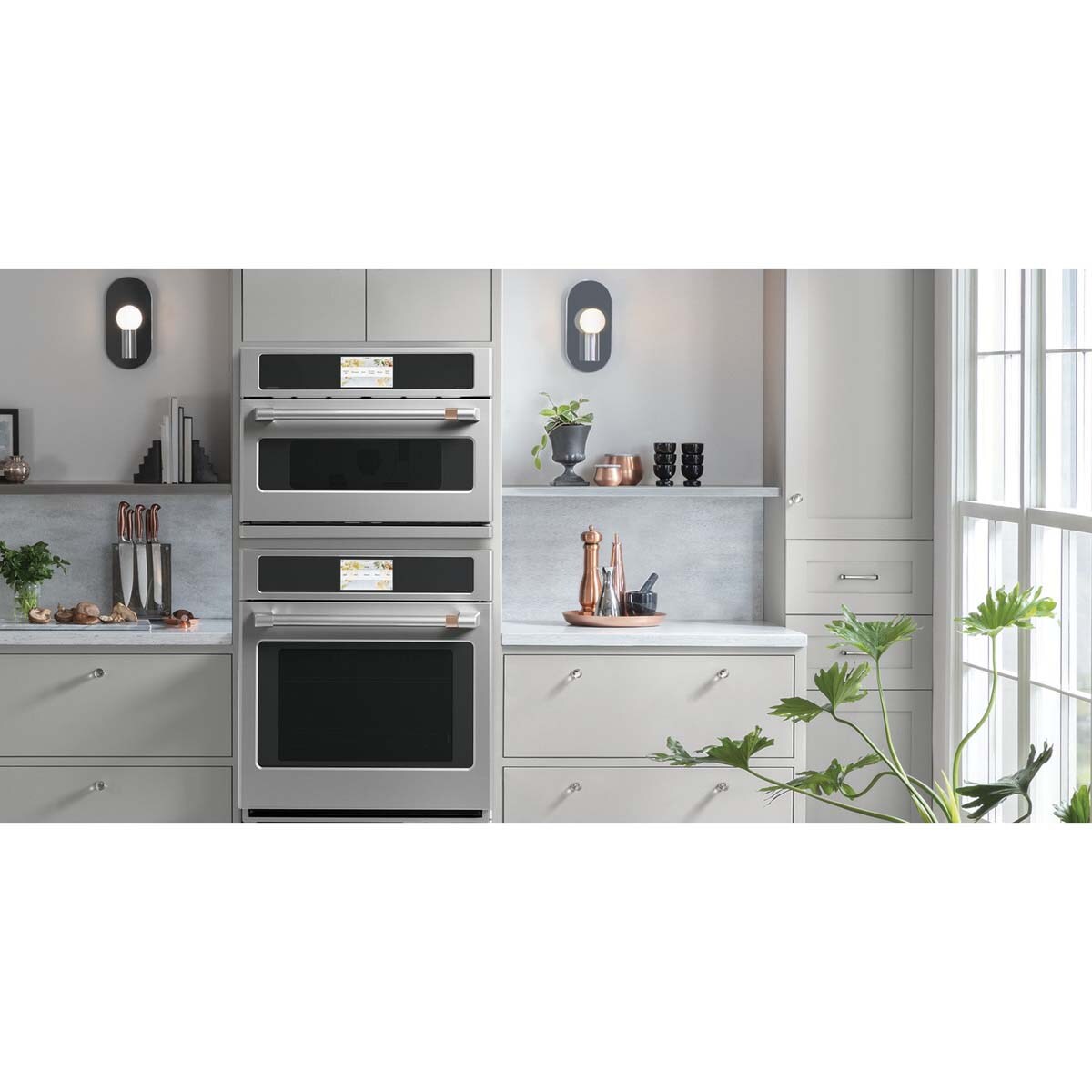 Cafe Professional Series 30 in. 5 cu. ft. Smart Electric Single Wall Oven with True European Convection - Stainless Steel, Stainless Steel, hires