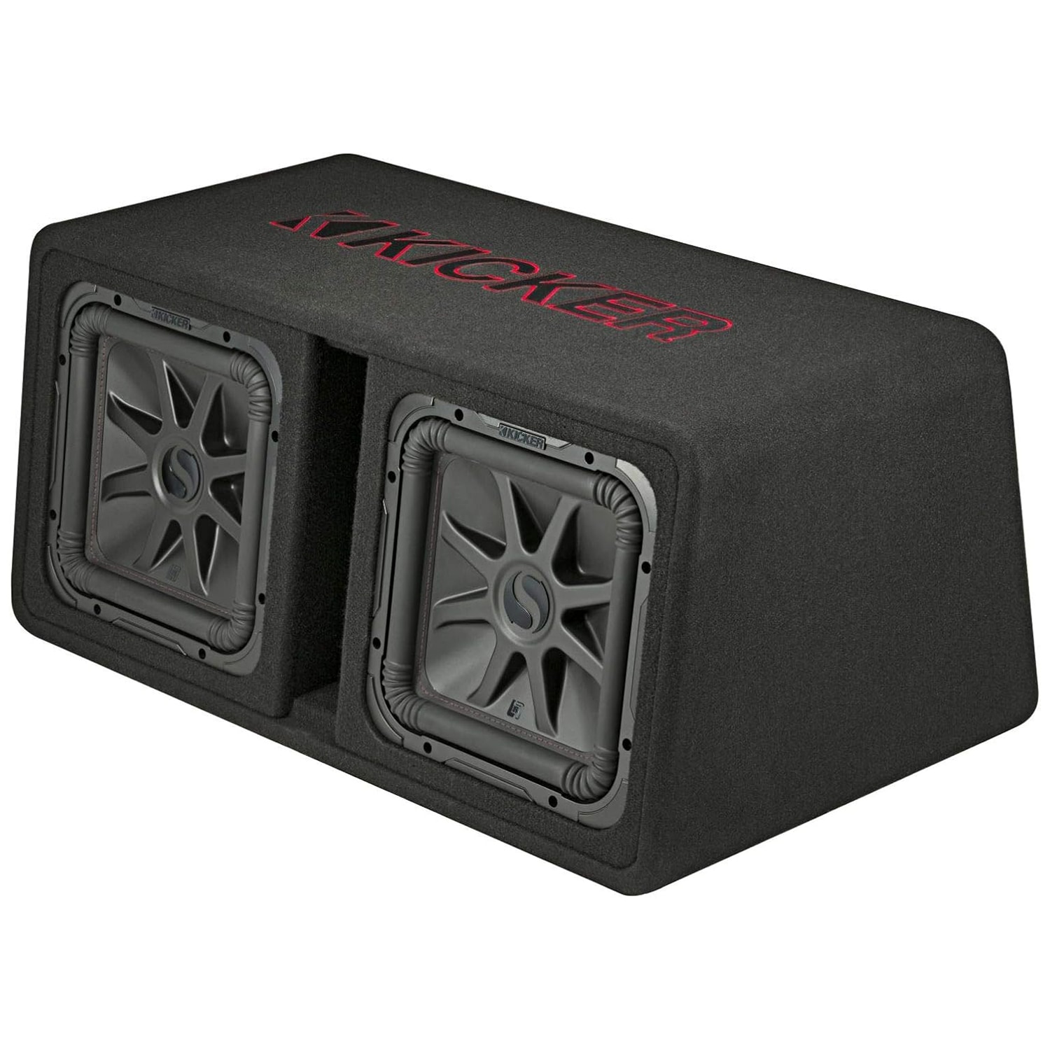 Kicker Dual 12" L7R 2-Ohm Enclosure - Black, , hires
