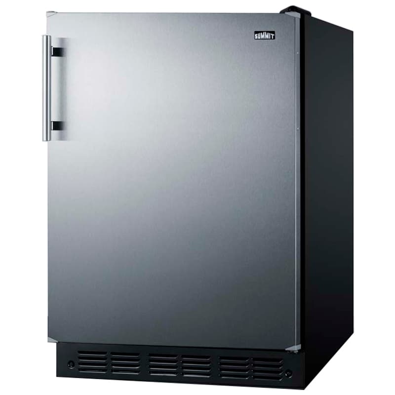Summit 24 in. 5.0 cu. ft. Undercounter Refrigerator - Stainless Steel, , hires