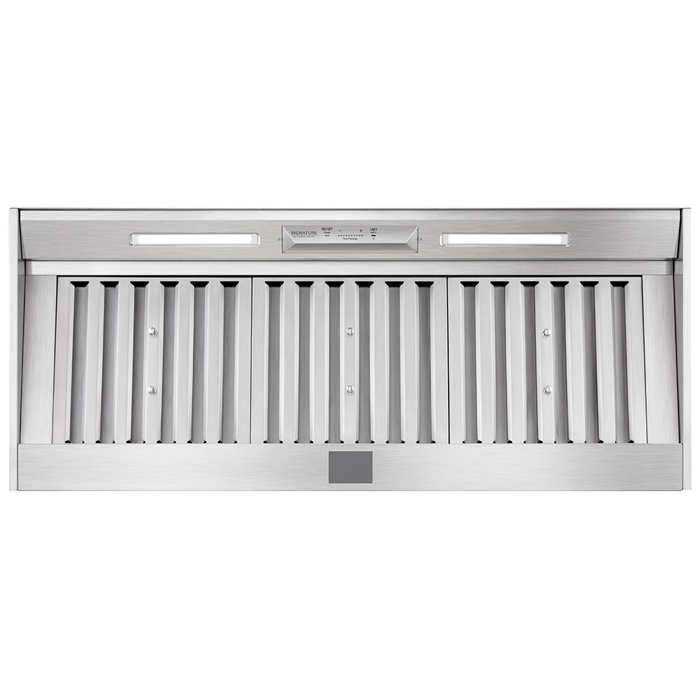 Signature Kitchen Suite 48 in. Smart Ducted Standard Range Hood with 1200 CFM, 5 Fan Speeds & 2 LED Lights - Stainless Steel, , hires