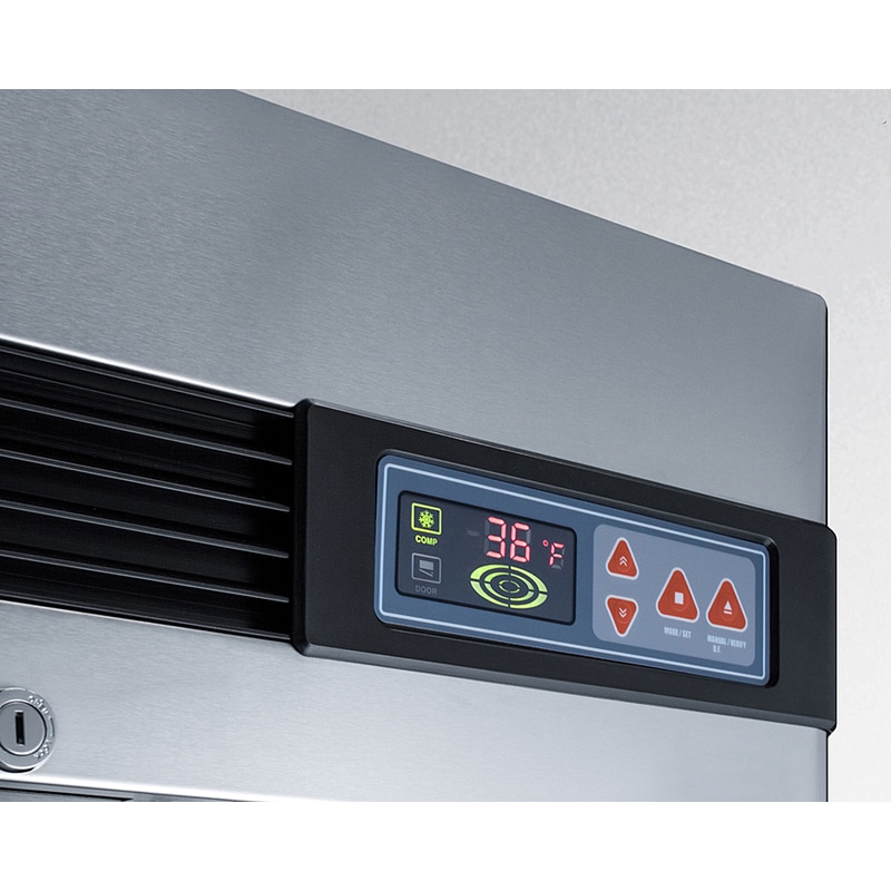 Summit 28 in. 23.0 cu. ft. Left-Hinged Freezerless Refrigerator with Glass Door - Stainless Steel, , hires