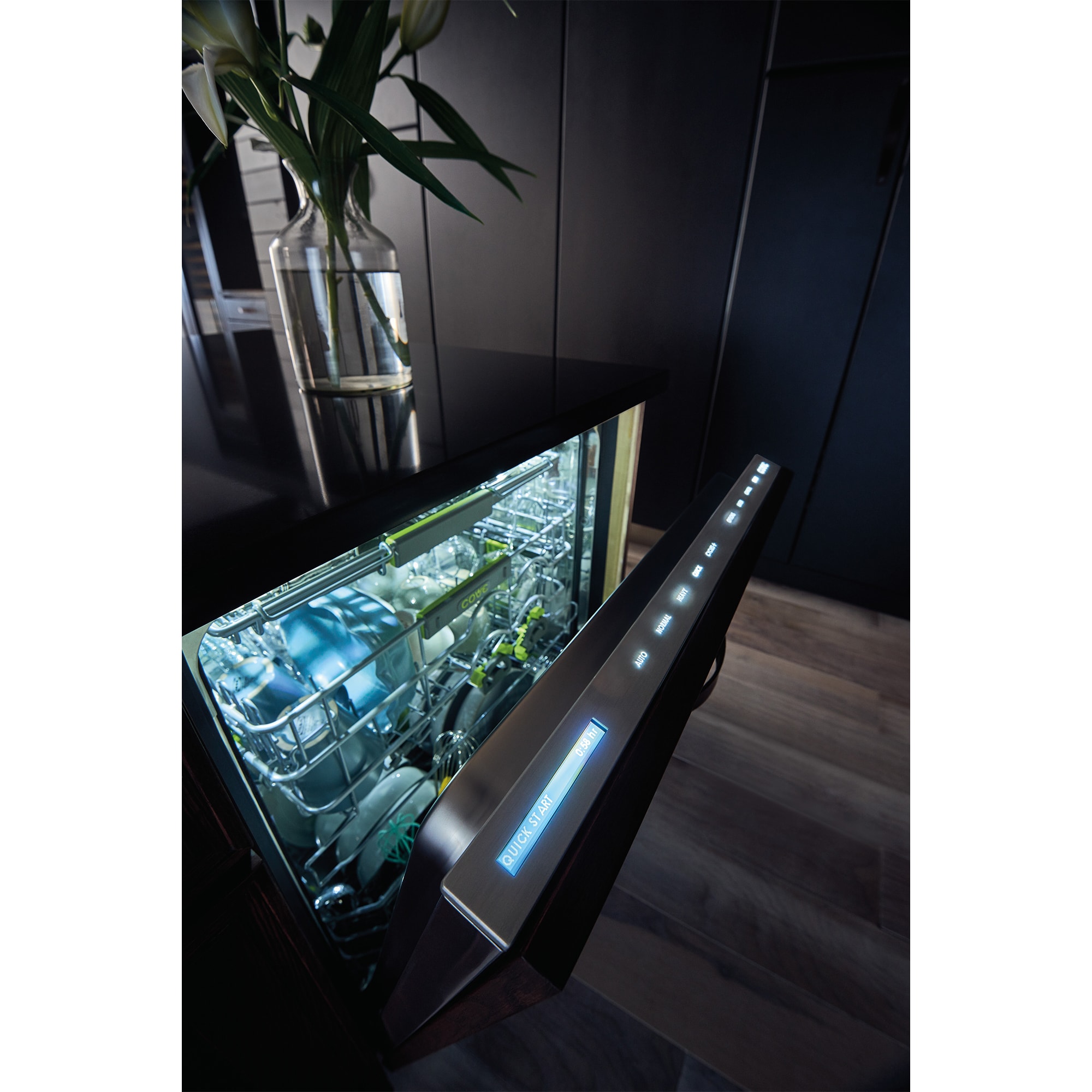 Cove 24 in. Top Control Smart Dishwasher with 41 dBa Sound Level & 3rd-Rack - Custom Panel Ready, , hires