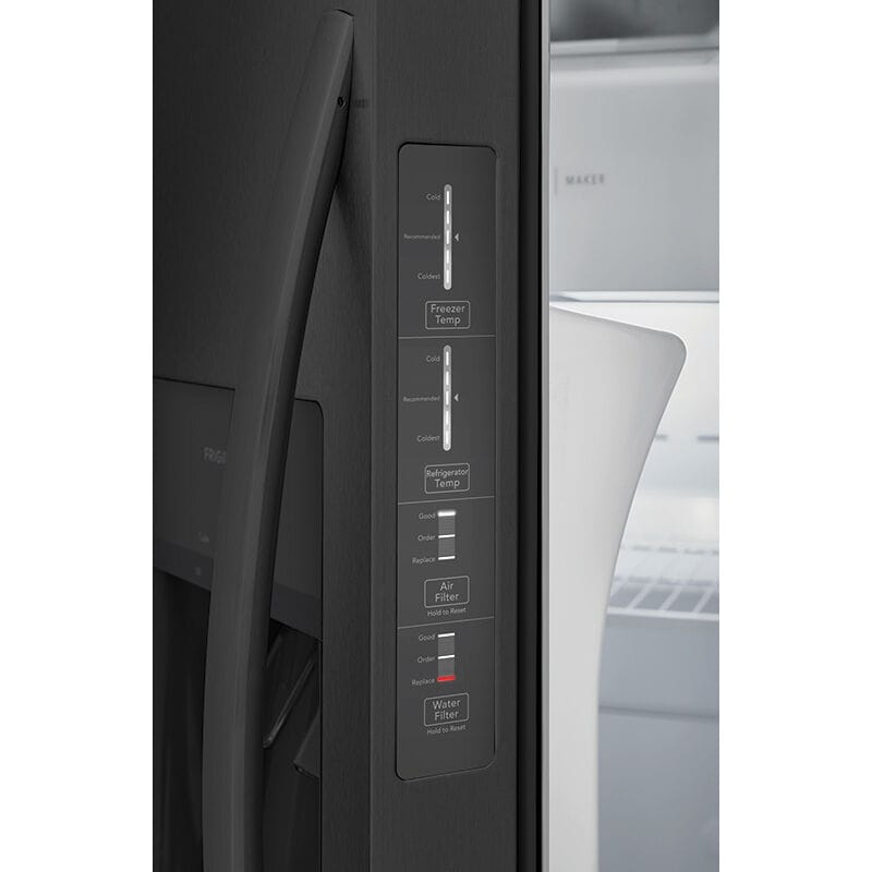 Frigidaire 33 in. 22.3 cu. ft. Side by Side Refrigerator with Ice & Water Dispenser - Black Stainless, Black Stainless, hires