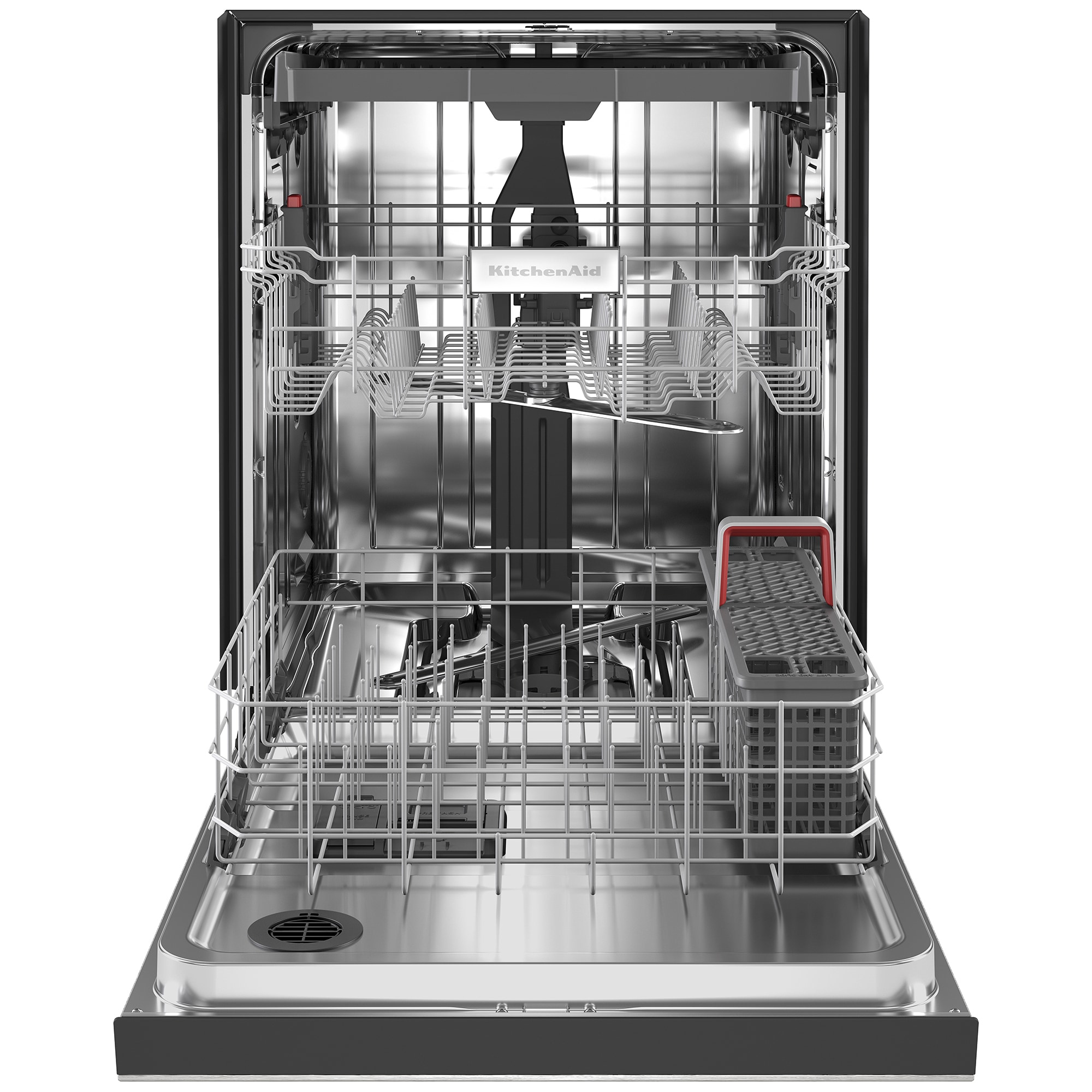 KitchenAid 24 in. Front Control Dishwasher with 39 dBa Sound Level, 3rd-Rack & Pocket - Stainless Steel with PrintShield Finish, Stainless Steel with PrintShield Finish, hires