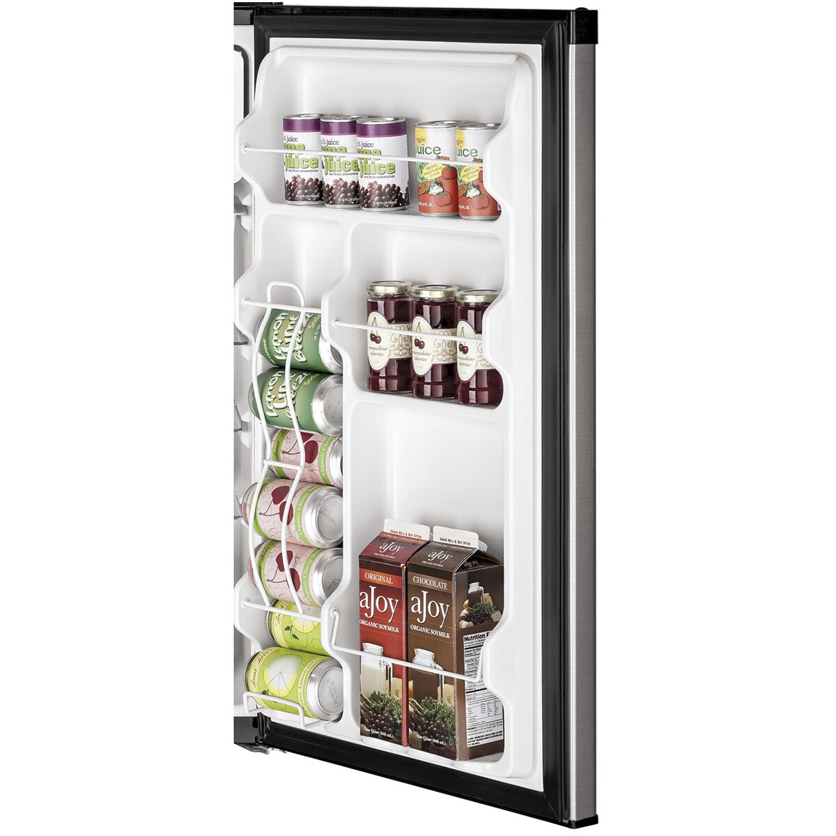 GE 20 in. 4.4 cu. ft. Mini Fridge with Freezer Compartment - Clean Steel, Clean Steel, hires