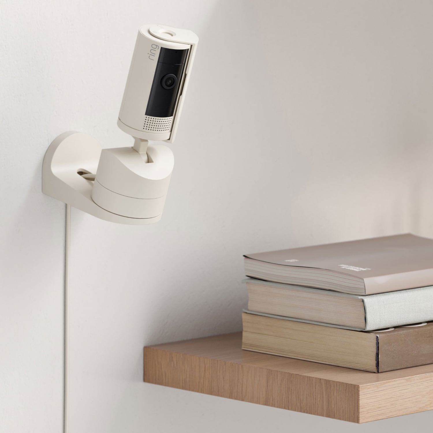 Ring - Pan-Tilt Indoor Cam with 360 Horizontal Pan Coverage, Live View & Two-Way Talk, and HD Video (White), , hires