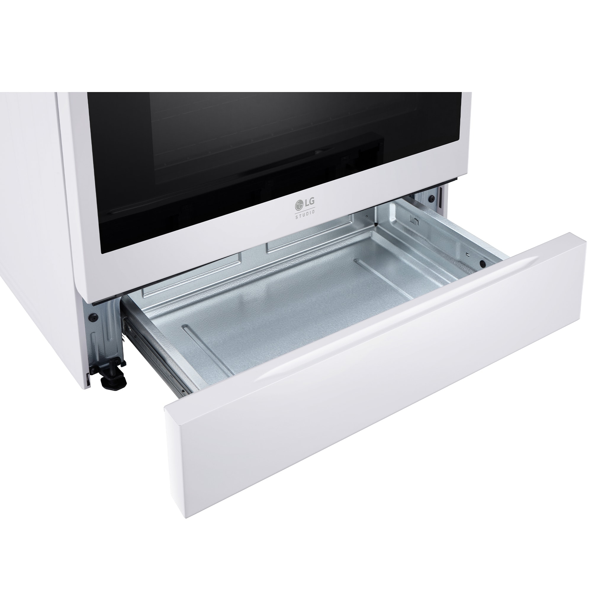 LG Studio 30 in. 6.3 cu. ft. Smart Air Fry True European Convection Slide-In Electric Range with 4 Induction Burners & 1 Radiant Burner - Essence White, , hires