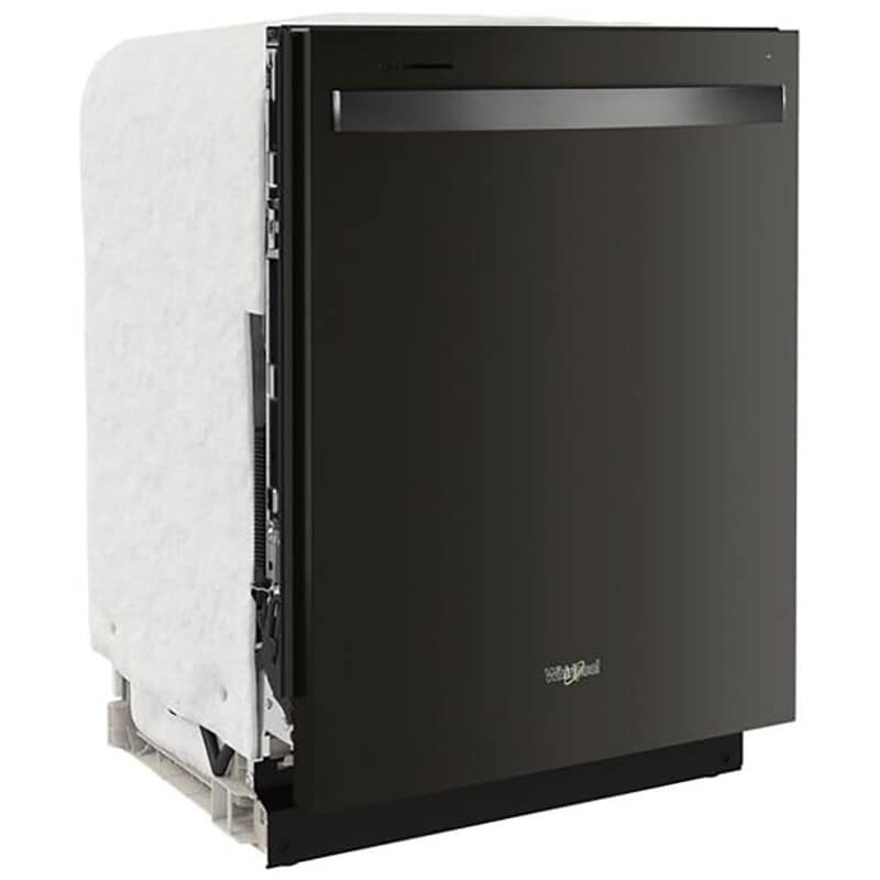 Whirlpool 24 in. Top Control Dishwasher with 47 dBa Sound Level & 3rd-Rack - Fingerprint resistant Black Stainless, Fingerprint Resistant Black Stainless, hires