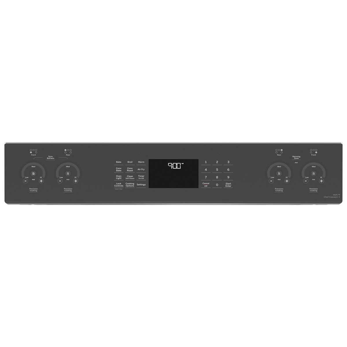 GE Profile 30 in. 5.3 cu. ft. Smart Air-Fry True European Convection Slide-in Electric Range with 5 Induction Burners - Fingerprint Resistant Stainless, , hires