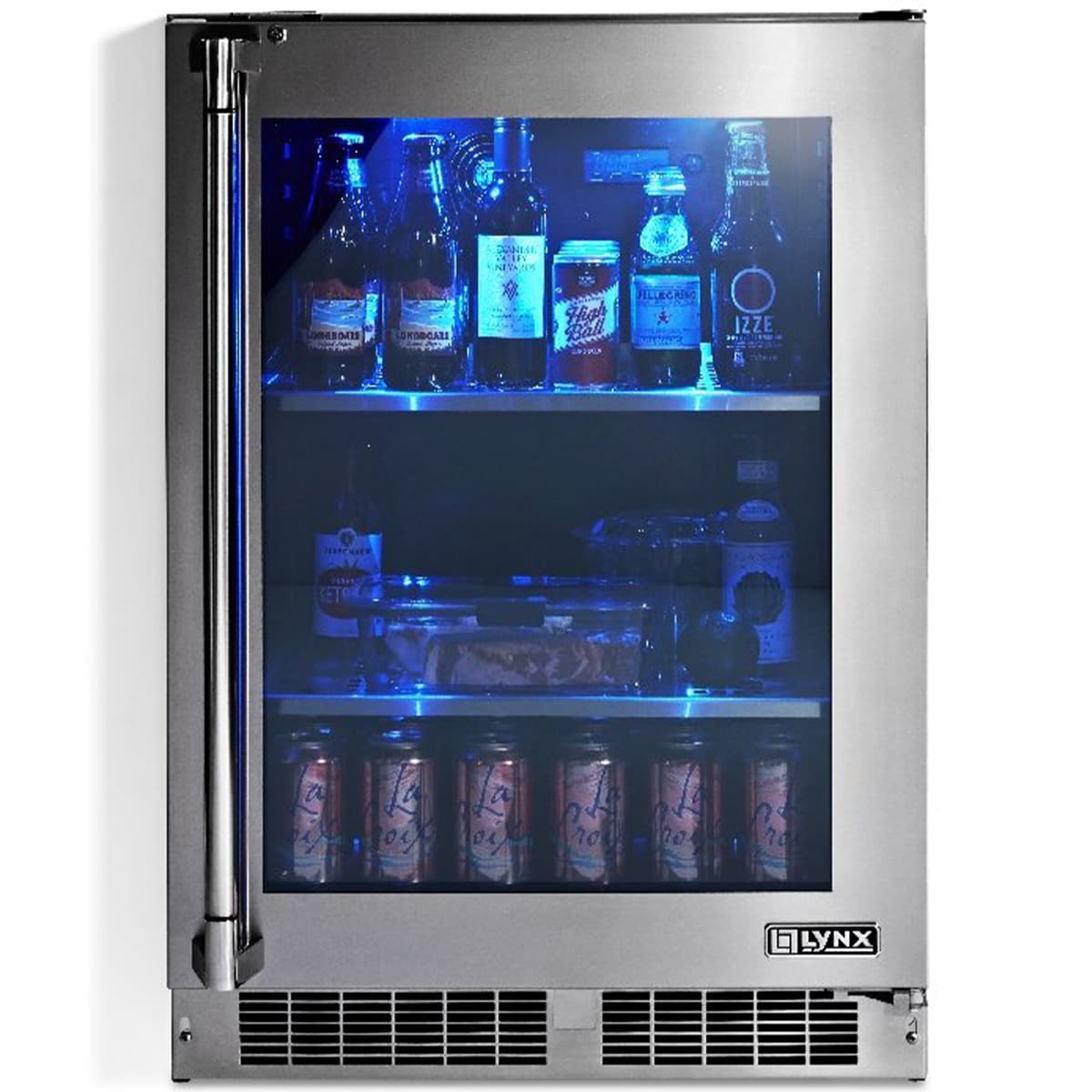 Lynx 24 in. 5.3 cu. ft. Built-In Outdoor Undercounter Refrigerator - Stainless Steel, , hires