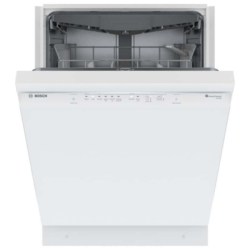 Bosch 300 Series 24 in. Front Control Smart Dishwasher with 46 dBa Sound Level, 3rd-Rack, PureDry & Pocket - White, , hires