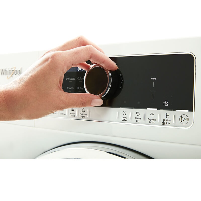 Whirlpool 24 in. 4.3 cu. ft. Ventless Electric Dryer with Delicate Cycle for Small Spaces - White, , hires