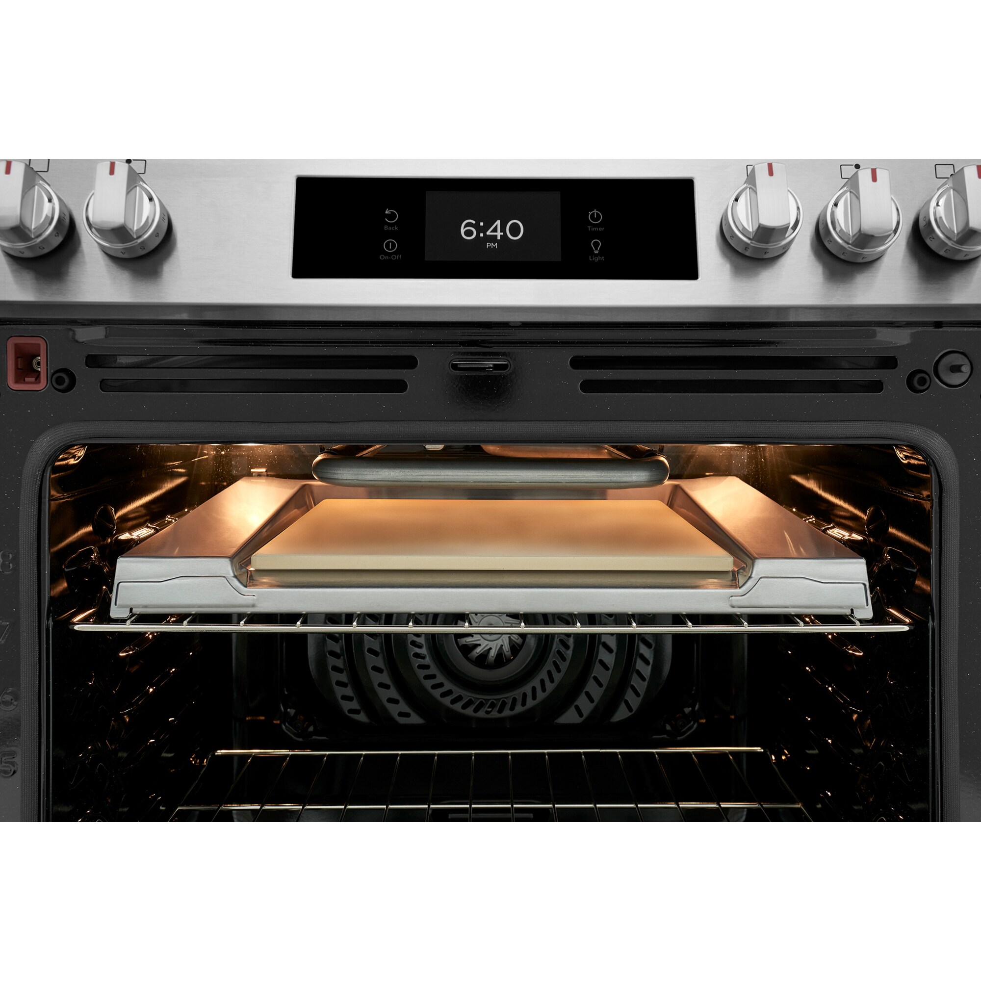 Frigidaire Gallery 30 in. 6.0 cu. ft. Air-Fry True European Convection Steam Oven Gas Range with Stone-Baked Pizza, 5 Sealed Burners & Griddle - Stainless Steel, , hires