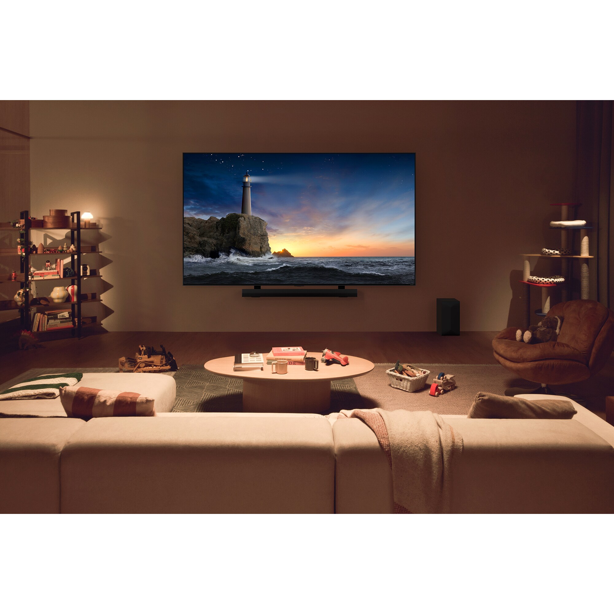 LG 3.1.1 Channel Dolby Atmos Sound Bar with Bluetooth & Wireless Subwoofer - Black, , hires