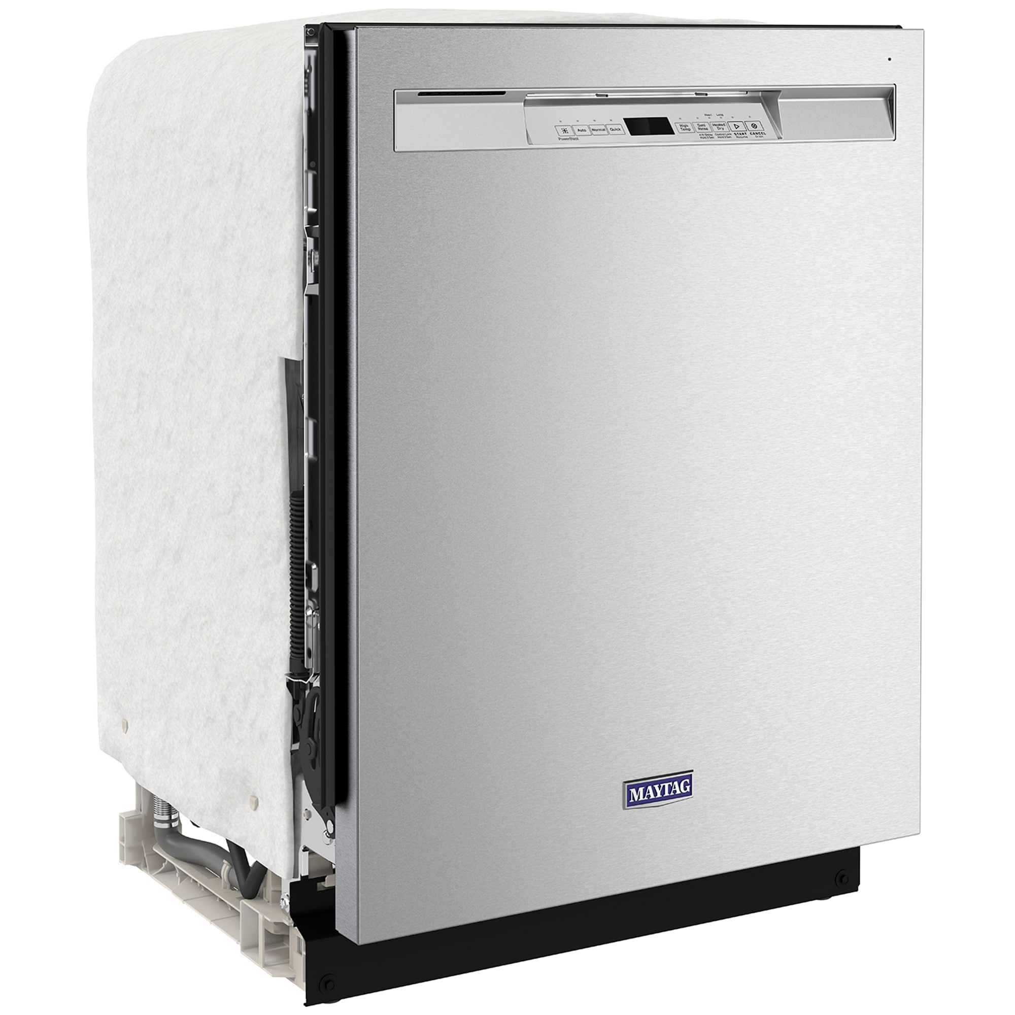 Maytag 24 in. Front Control Dishwasher with 50 dBa Sound Level & Pocket - Fingerprint Resistant Stainless, Fingerprint Resistant Stainless, hires