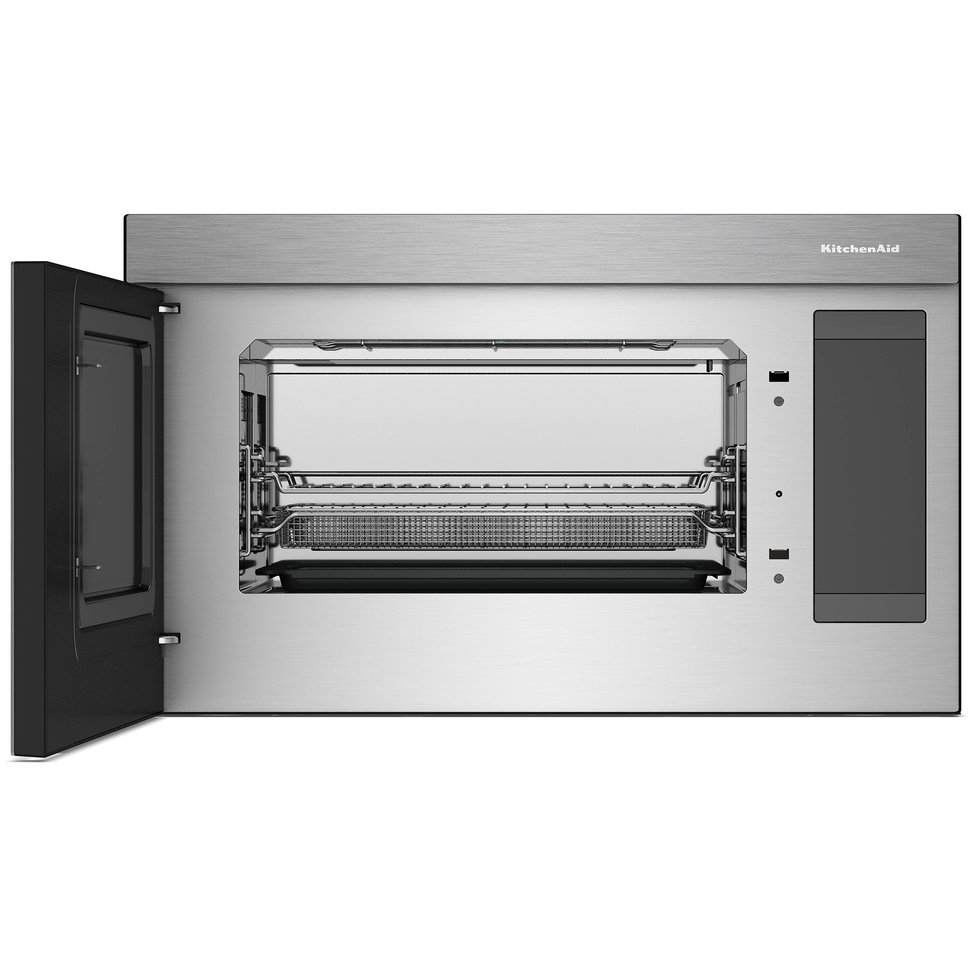 KitchenAid 30 in. 1.1 cu. ft. 950W Smart Over-the-Range Microwave with 400 CFM, Convection & Sensor Cooking - Stainless Steel, Stainless Steel, hires