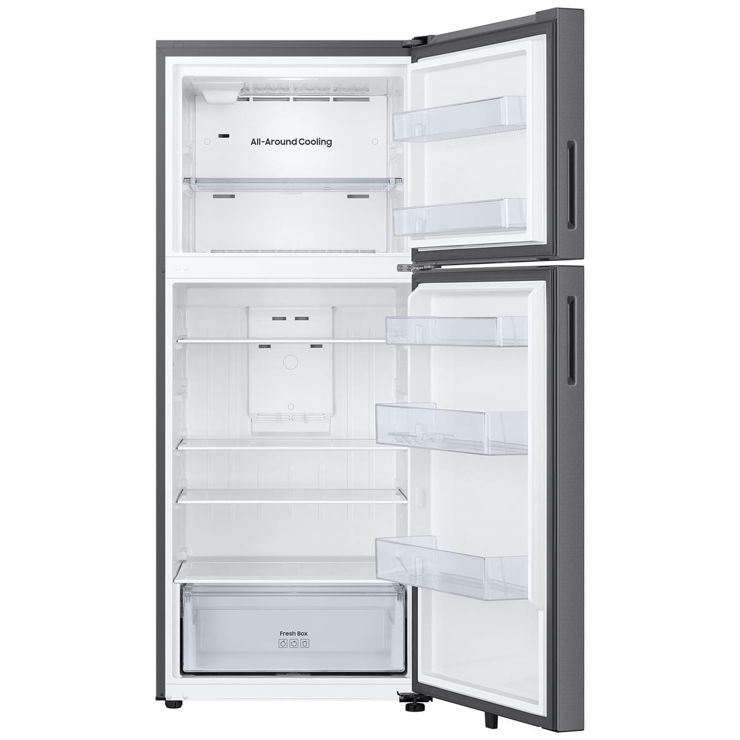 Samsung 28 in. 17.5 cu. ft. Smart Garage-Ready Top Freezer Refrigerator - Fingerprint Resistant Stainless Steel, , hires
