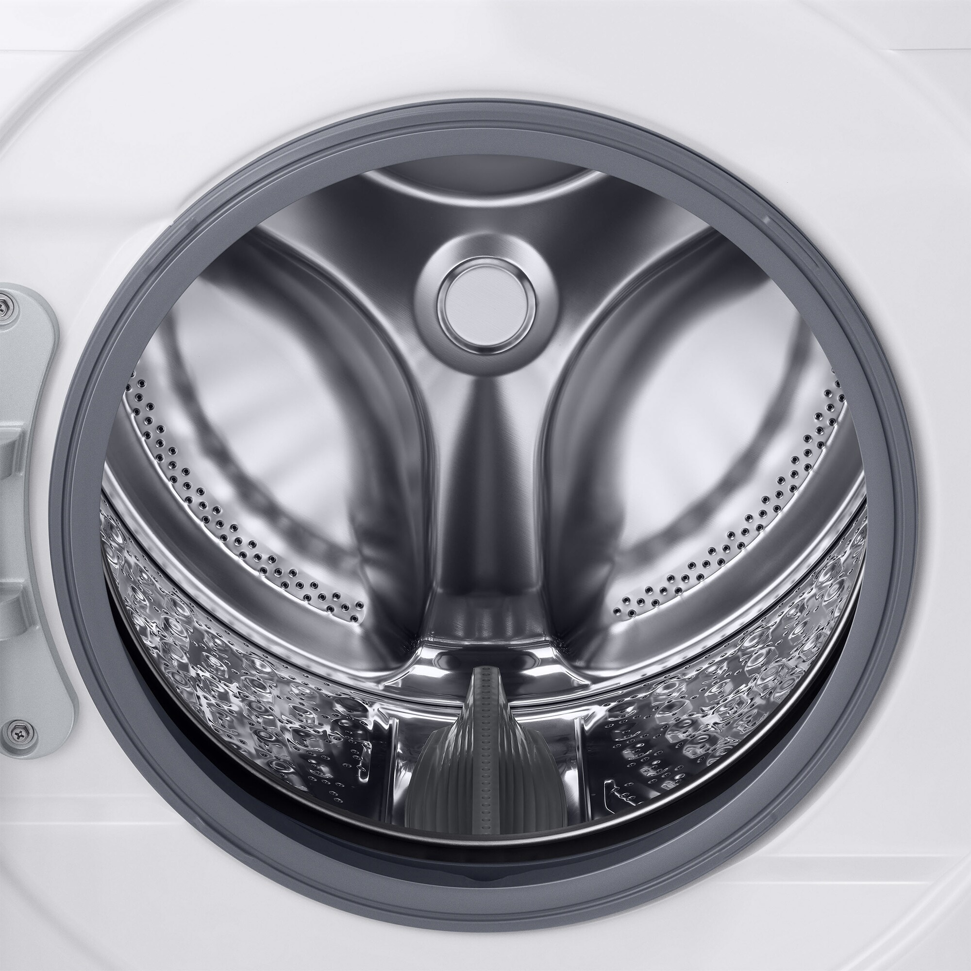 Samsung 27 in. 4.5 cu. ft. Smart Stackable Front Load Washer with 10 Wash Programs, 6 Wash Options & Self Clean - White, White, hires