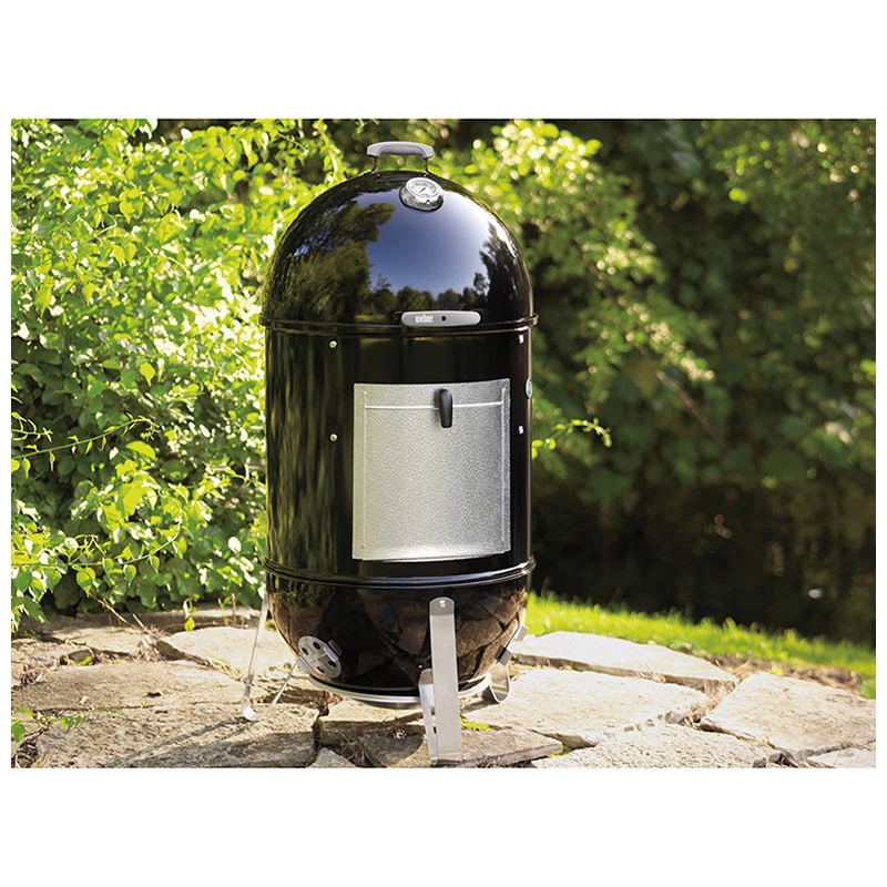 Weber Smokey Mountain 22 in. 2-Rack Charcoal Smoker with Built-In Thermometer - Black, , hires