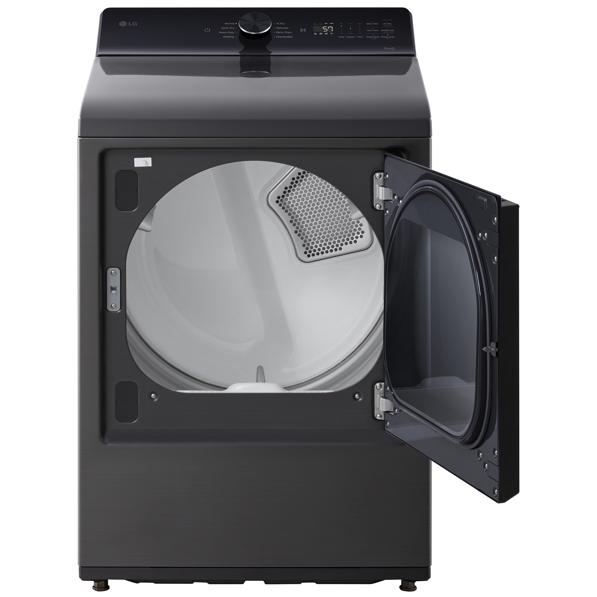 LG 27 in. 7.3 cu. ft. Smart Electric Dryer with AI Sensor Dry - Platinum Black, Platinum Black, hires