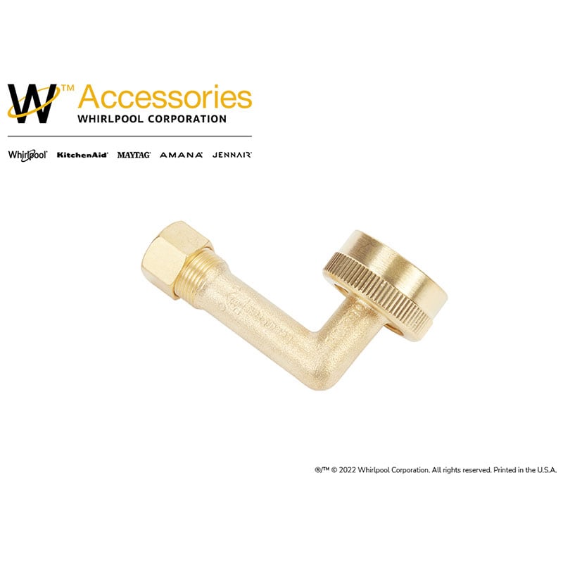 KitchenAid Dishwasher Water Inlet Fitting - Brass, , hires