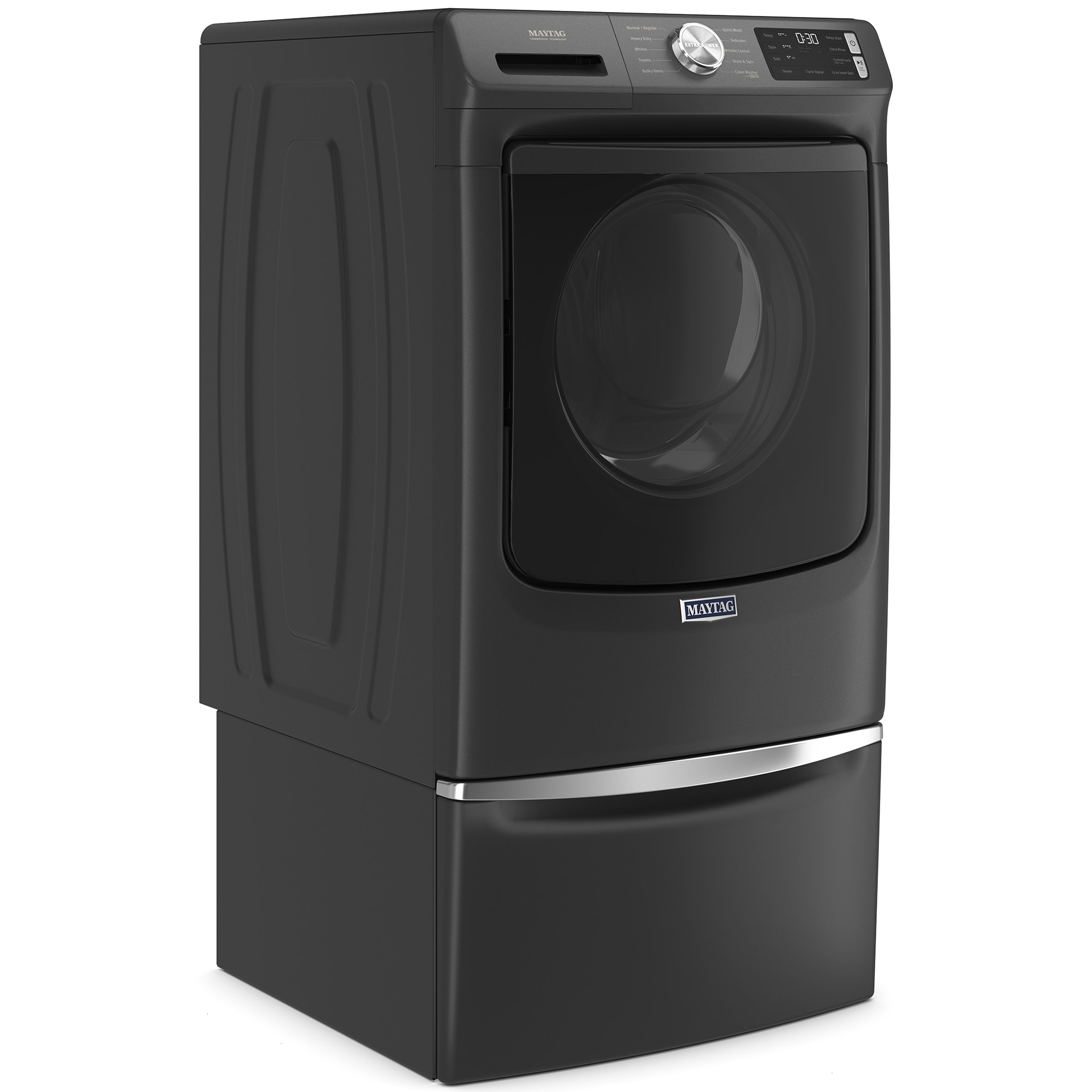 Maytag 27 in. Pedestal for Front Load Washer & Dryer - Volcano Black, , hires