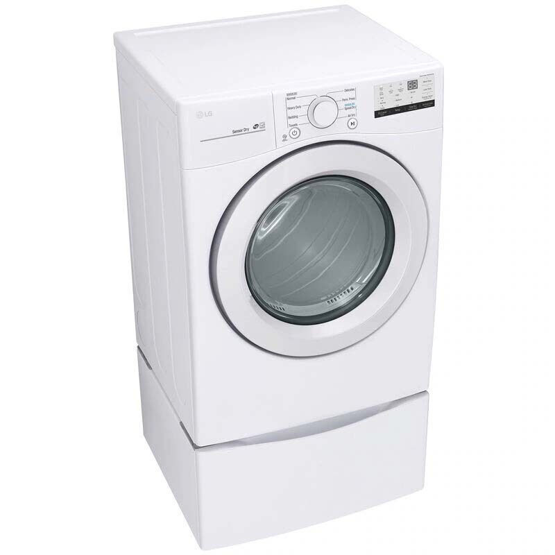 LG 27 in. 7.4 cu. ft. Stackable Gas Dryer with Sensor Dry Technology - White, , hires