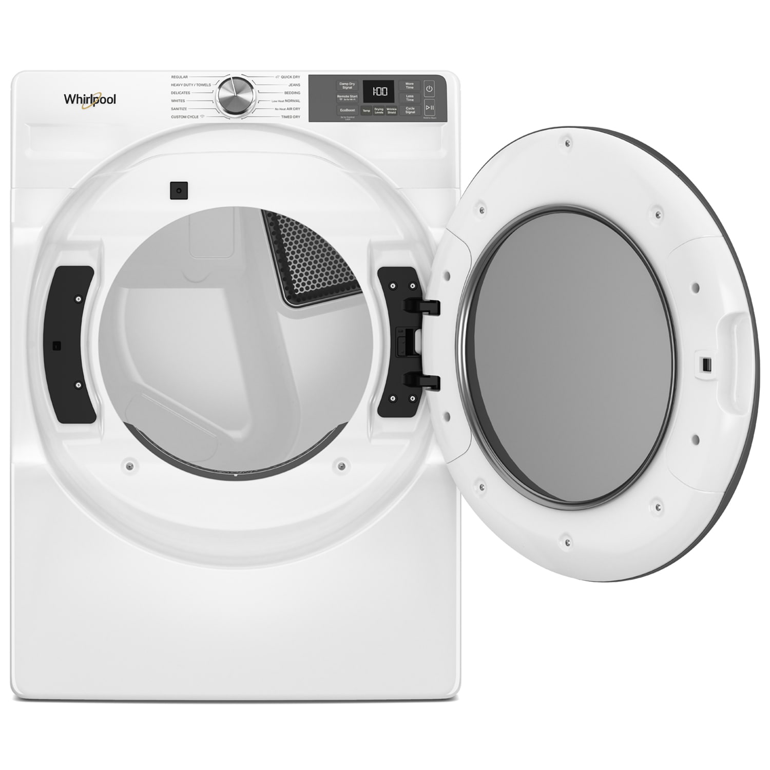 Whirlpool 27 in. 7.4 cu. ft. Smart Stackable Gas Dryer with Sensor Dry & Sanitize Cycle - White, White, hires