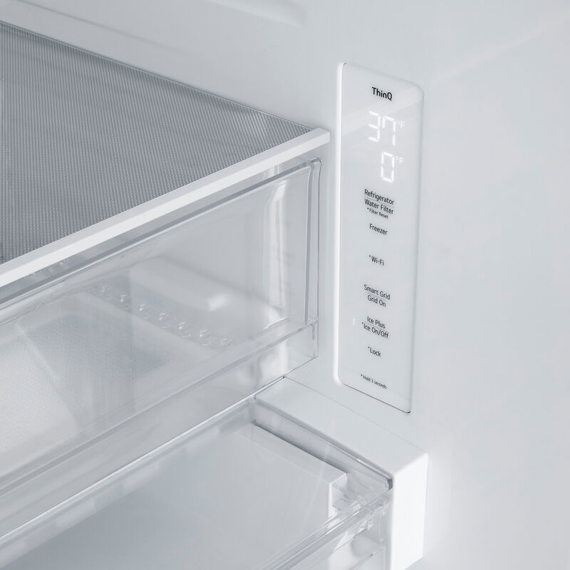 LG 33 in. 25.1 cu. ft. Smart French Door Refrigerator with Ice Maker - PrintProof Stainless Steel, , hires