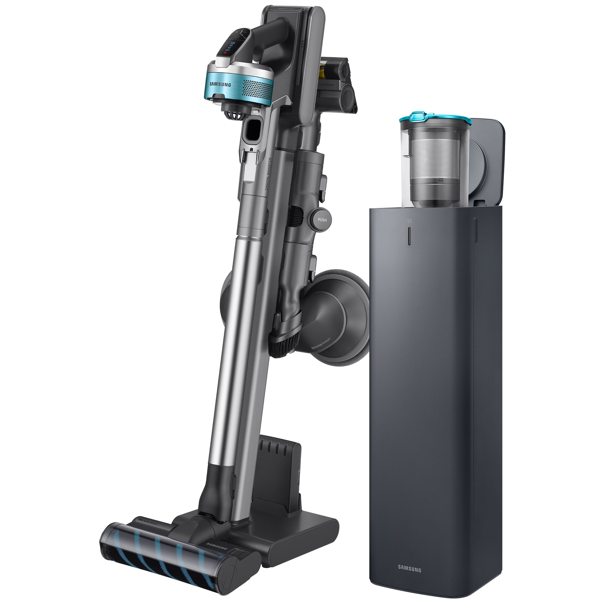 Samsung Clean Station for Vacuums Silver P.C. Richard & Son