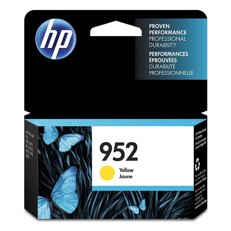 HP 952 Series Yellow Original Printer Ink Cartridge, , hires