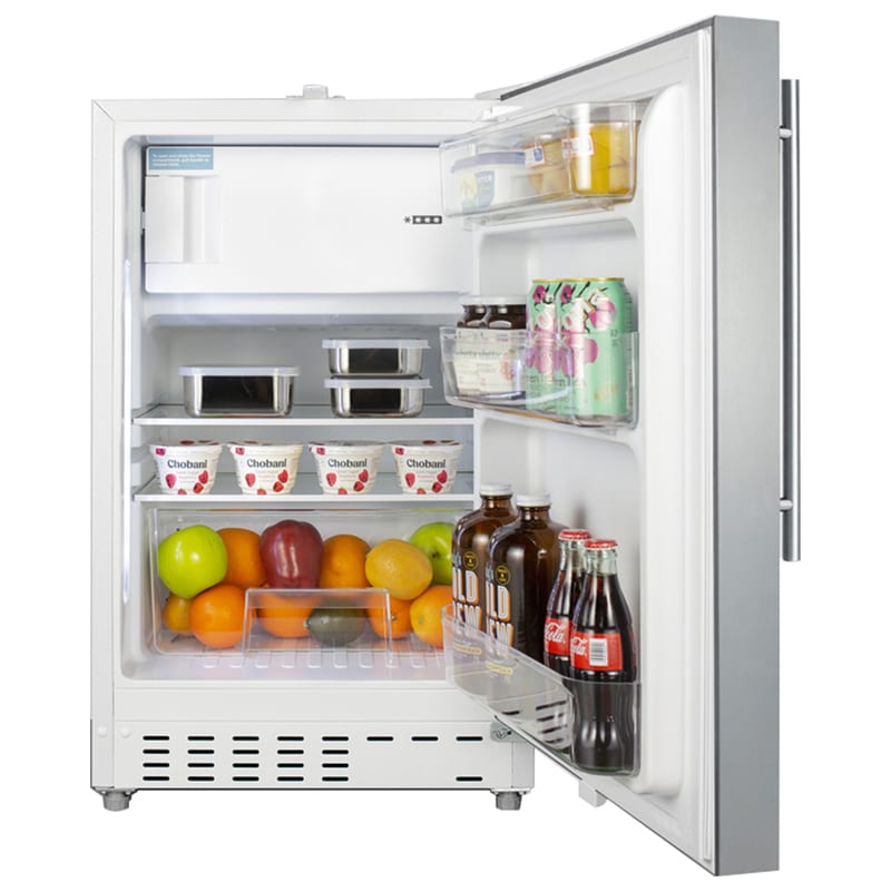 Summit 21 in. 2.6 cu. ft. Undercounter Refrigerator - Stainless Steel with Stainless Steel Cabinet, , hires