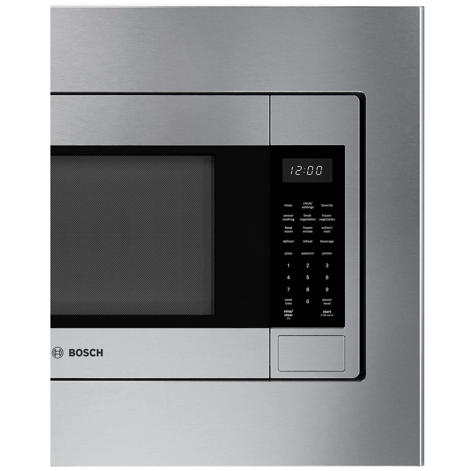 Bosch 300 Series 24 in. 2.1 cu. ft. 1000W Built-In Microwave with Sensor Cooking - Stainless Steel, , hires