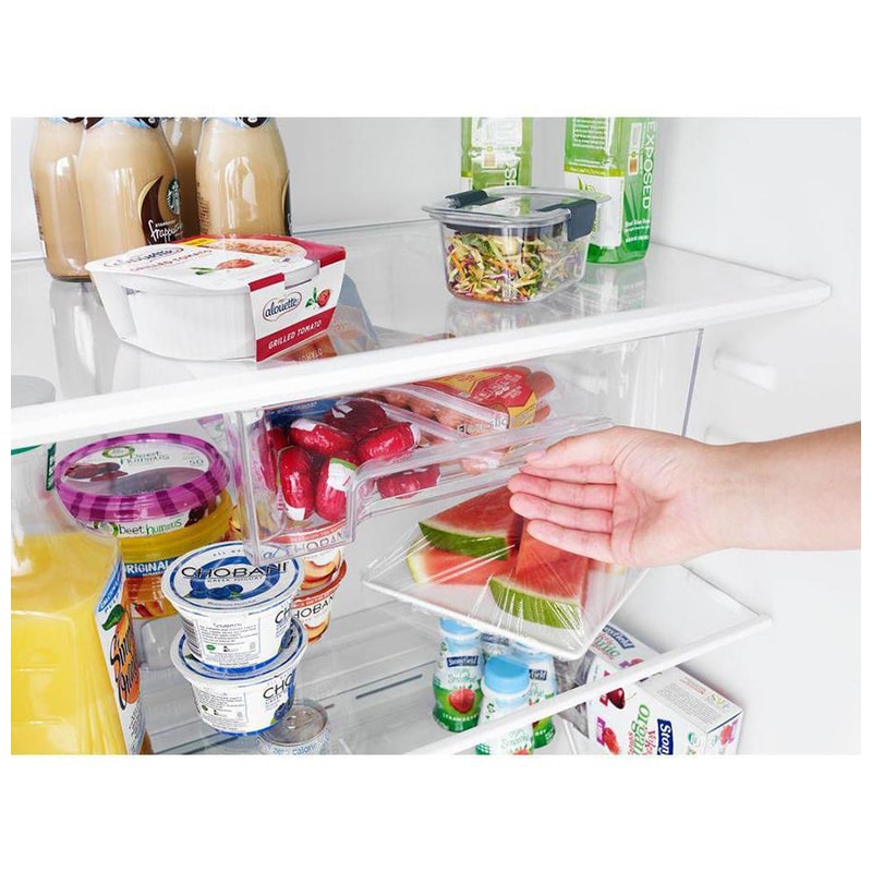 Whirlpool 33 in. 20.5 cu. ft. Top Freezer Refrigerator - Monochromatic Stainless Steel, Monochromatic Stainless Steel, hires