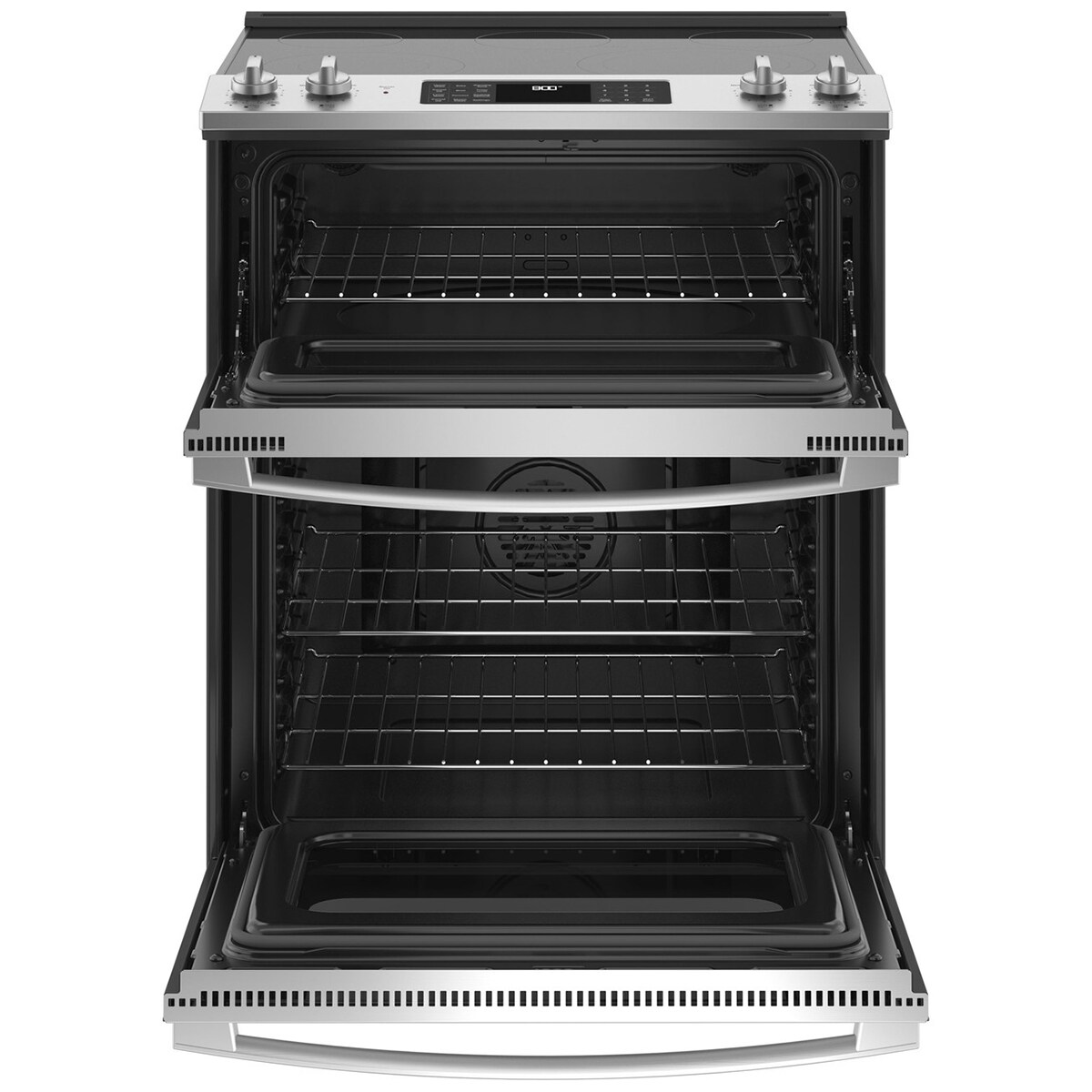 GE 30 in. 6.6 cu. ft. Air Fry Convection Double Oven SlideIn Electric