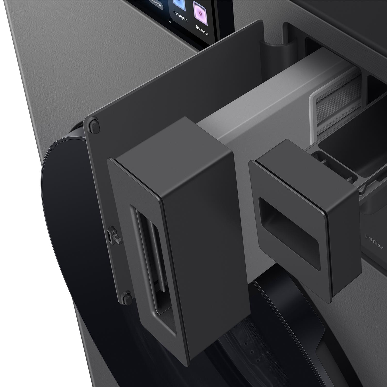 Samsung Bespoke 27 in. 5.3 cu. ft. Smart Electric Front Load AI All-in-one Combo with Sanitize and Steam Cycle - Dark Steel, Dark Steel, hires