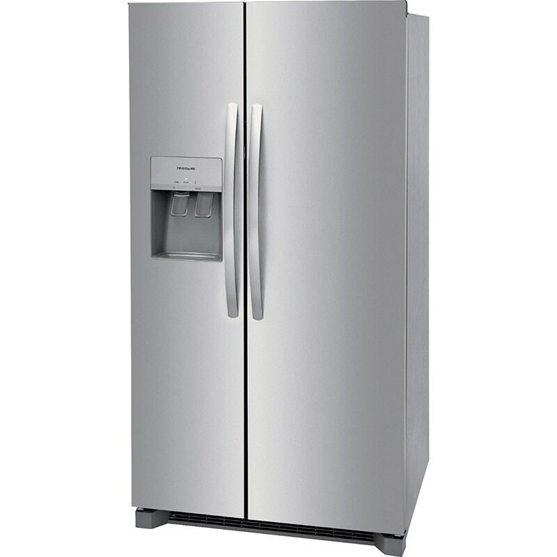 Frigidaire 36 in. 25.6 cu. ft. Side by Side Refrigerator with Ice & Water Dispenser - Stainless Steel, Stainless Steel, hires