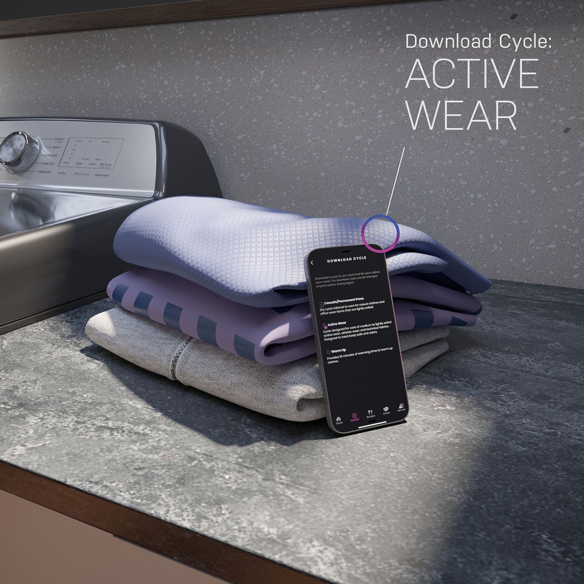 GE Profile 27 in. 7.4 cu. ft. Smart Gas Dryer with Aluminized Alloy Drum, Sanitize Cycle & Sensor Dry - White, White, hires