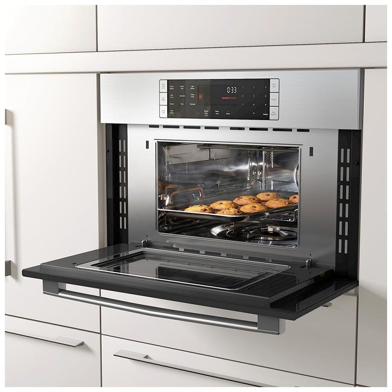 Bosch 500 Series 30 in. 1.6 cu. ft. 950W Built-In Microwave with Sensor Cooking - Stainless Steel, , hires