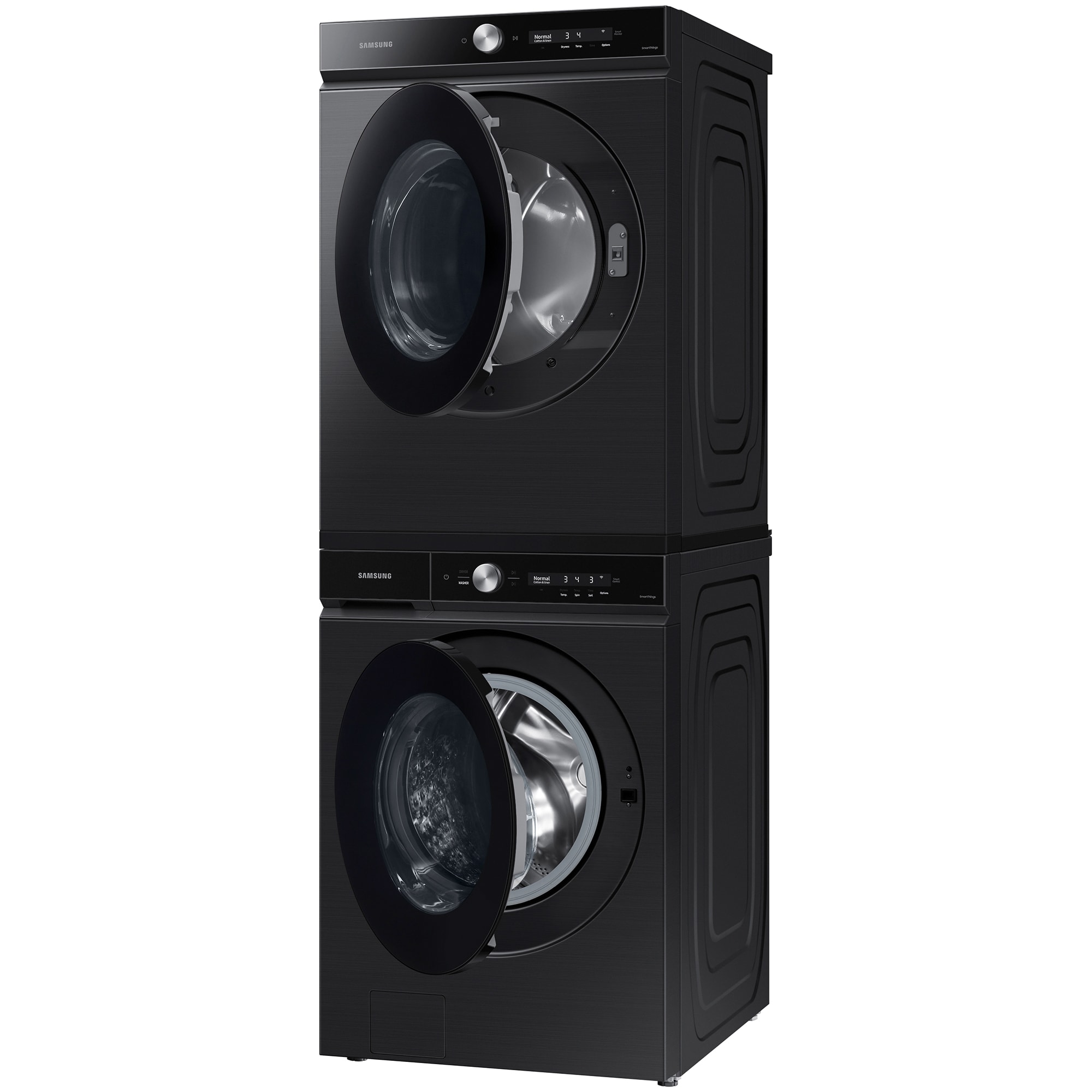 Samsung Bespoke 27 in. 7.6 cu ft. Smart Stackable Gas Dryer with Super Speed Dry, AI Smart Dial, Sensor Dry, Sanitize & Steam Cycle - Brushed Black, Brushed Black, hires