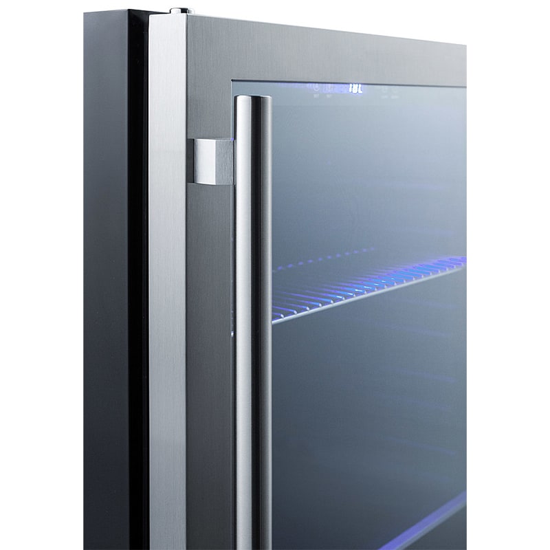 Summit 24 in. 4.2 cu. ft. Built-In/Freestanding Beverage Center with Pull-Out Shelves & Digital Control - Stainless Steel, , hires