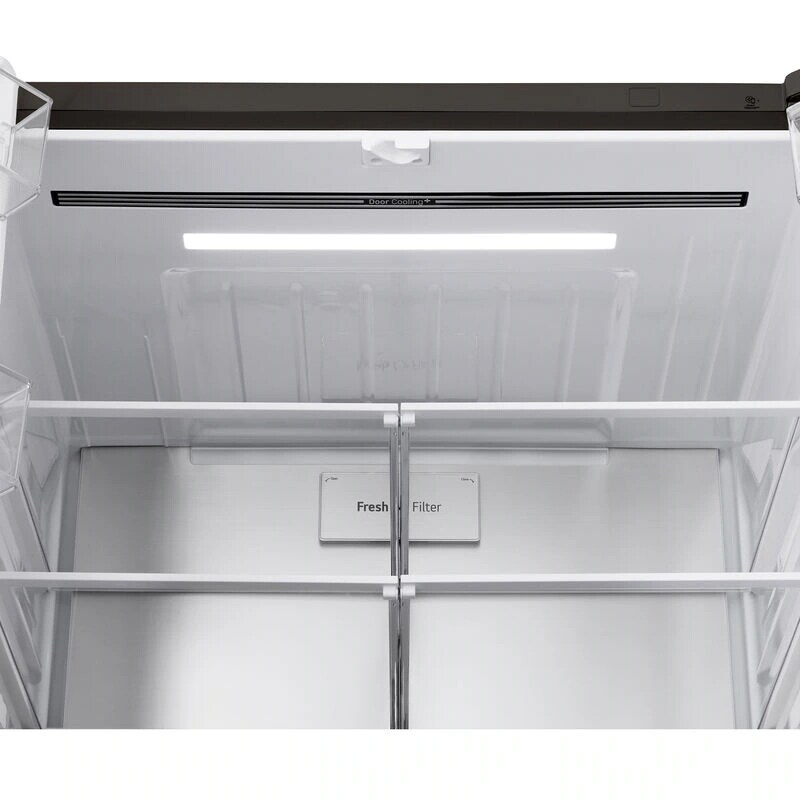 LG 36 in. 28.6 cu. ft. Smart 4-Door French Door Refrigerator with Ice & Water Dispenser - PrintProof Black Stainless Steel, PrintProof Black Stainless Steel, hires