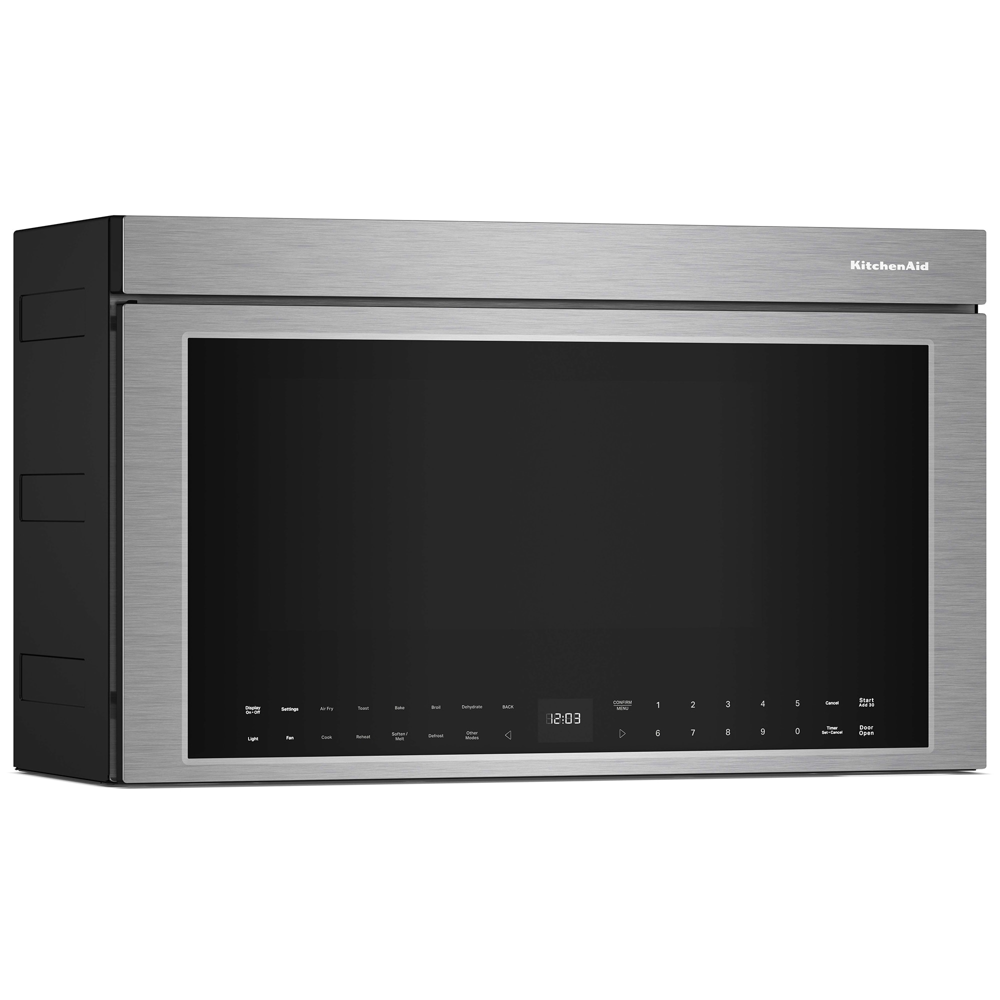 KitchenAid 30 in. 1.1 cu. ft. 950W Smart Over-the-Range Microwave with 400 CFM, Convection & Sensor Cooking - Stainless Steel with PrintShield Finish, , hires