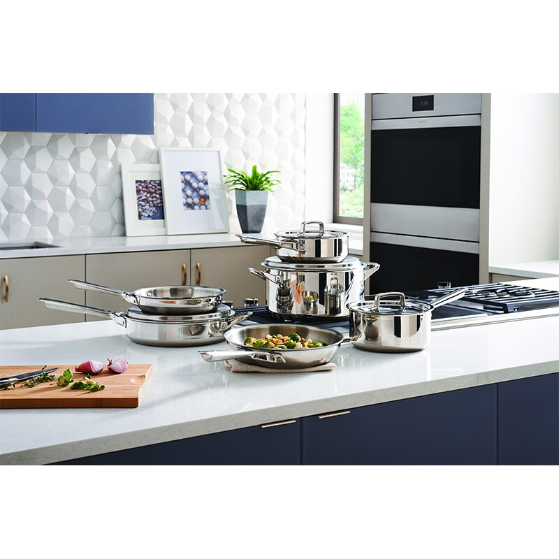 Wolf Gourmet 10 Piece Cookware Set - Stainless Steel, , hires