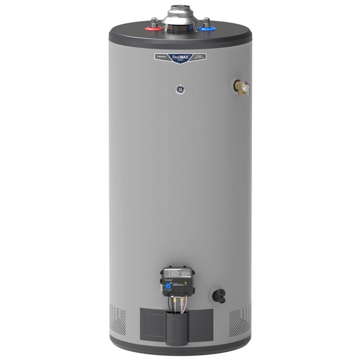 GE RealMax Choice LP Gas 40 Gallon Short Water Heater with 8-Year Parts Warranty, , hires
