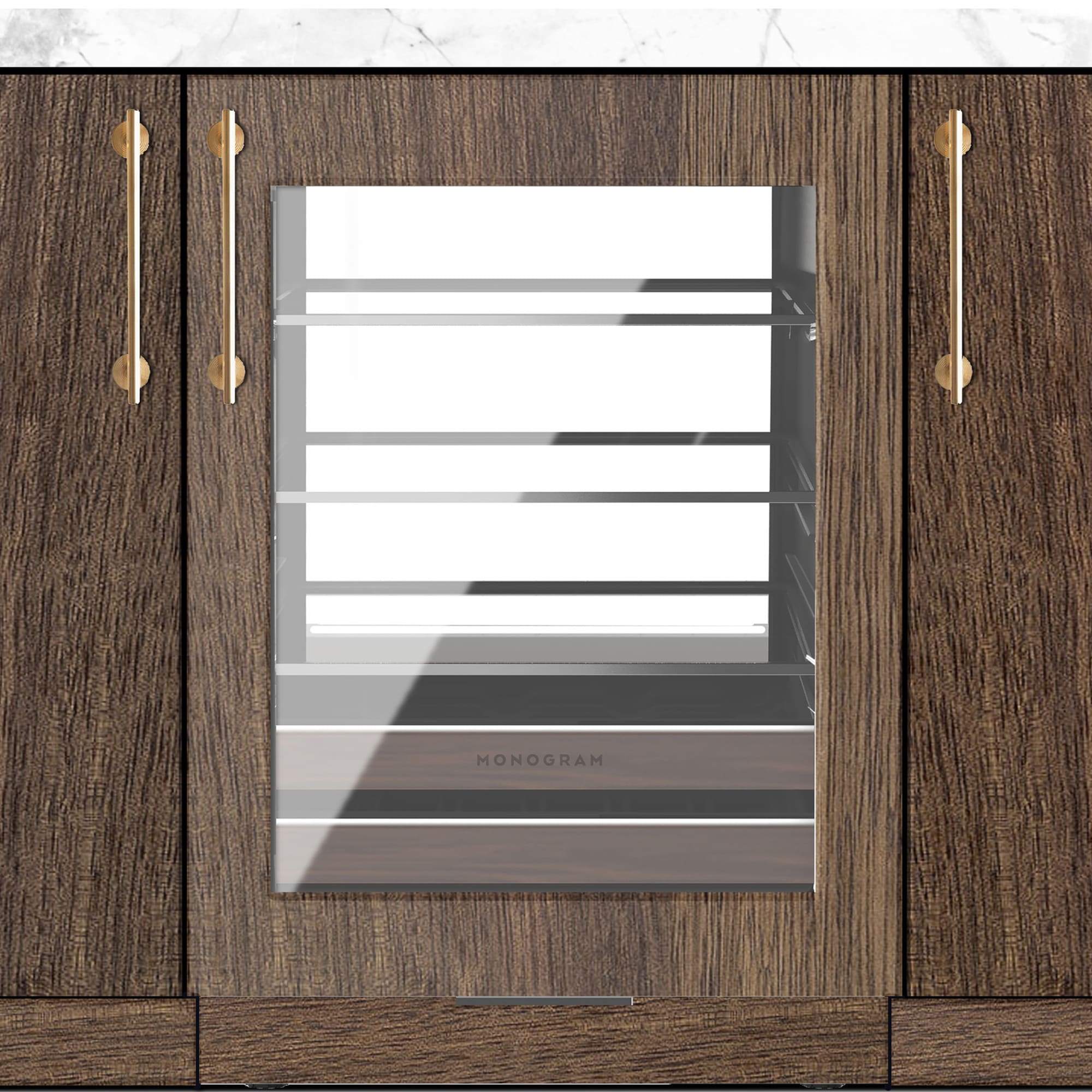 Monogram 24 in. Built-in/Freestanding 5.1 cu. ft. Compact Beverage Center with Removable Shelves & Digital Control - Custom Panel Ready, , hires